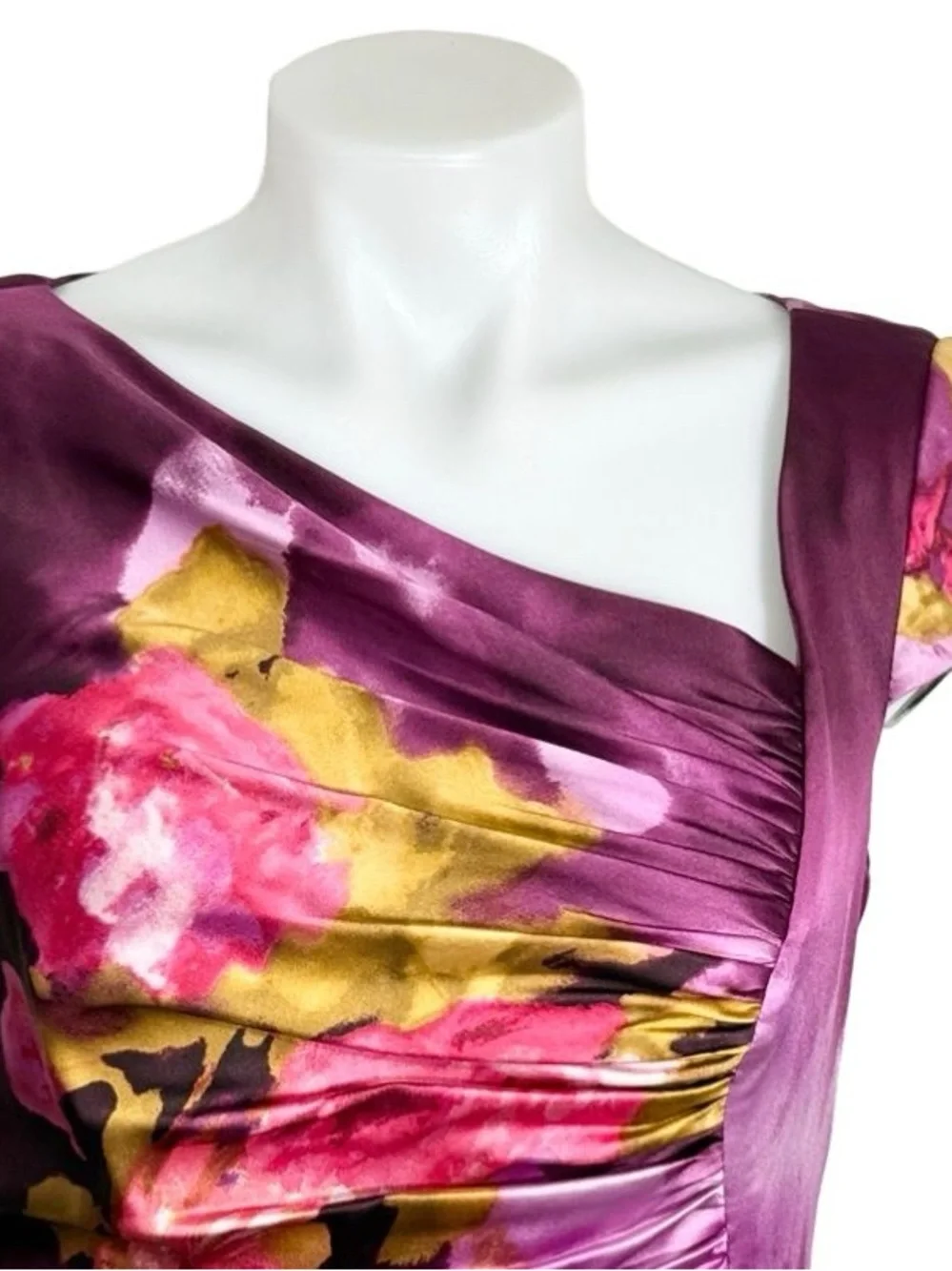 Kay Unger Satin Dress